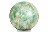 Polished Green Fluorite Sphere - Madagascar #246106-1